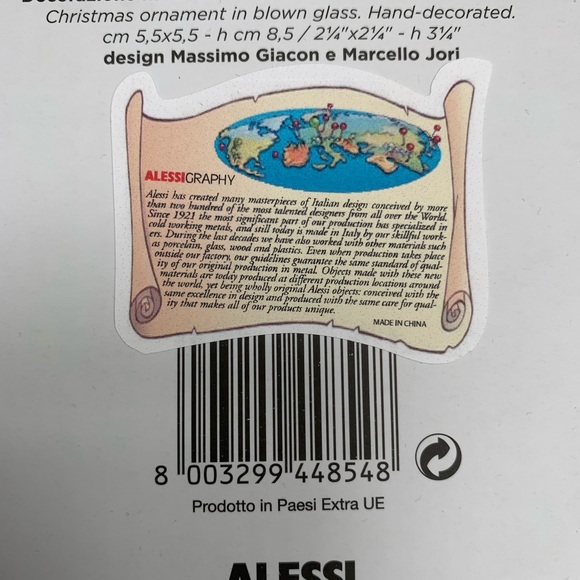 Alessi Snow Cube Ornament - Picture 4 of 5